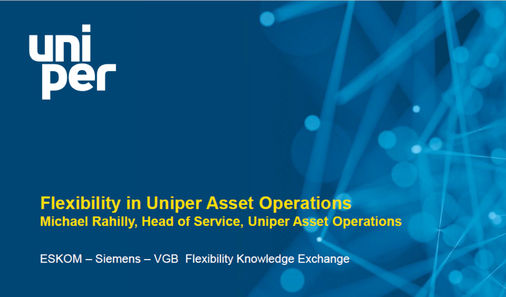 Presentation on Flexibility in Asset Operations by Uniper